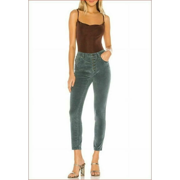 new FREE PEOPLE women pants OB1067711 4405 morning waves corduroy W32 $88