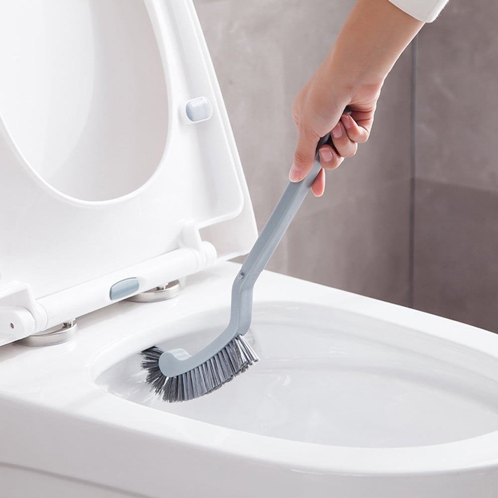 Siaonvr Semicircular Plastic Toilet Cleaning Brush Corner Rim Cleaner