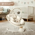 thumbnail image 2 of Babyomi Portable Baby Swings for Infants to Toddler, Electric Swing with Music Speaker, 3 Seat Positions , 5 Speeds, and Remote Control - Infant Swing for Indoor and Outdoor, Beige, 2 of 8