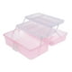 thumbnail image 4 of Caja de Almacenamiento de Plástico Sunnimix Organizador de Espacios Grandes Kits de Herramientas Rosado 315x170x145mm, 4 of 8