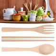 thumbnail image 4 of Cutlery Set, Kitchen Tableware Set Wooden  3PCS/Set  For Restaurant For Home For Hotel, 4 of 8