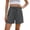 Dark Gray, variant on Summer Casual Shorts for Women High Mid Rise Elastic Waist with Side Pocket Loose Fit Athletic Comfortable Outdoor Shorts Soft Breathable Thin Going out Short Pants Black S