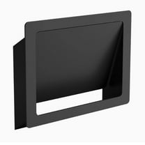 Black Embedded Trash can, Stainless steel trash can, Integrated side-opening trash can lid for kitchen waste container