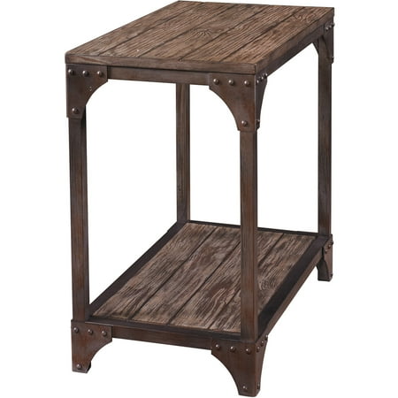Powell Benjamin Reclaimed Chair Side Table Driftwood Finish Powell Benjamin Reclaimed Chair Side Table Driftwood Finish