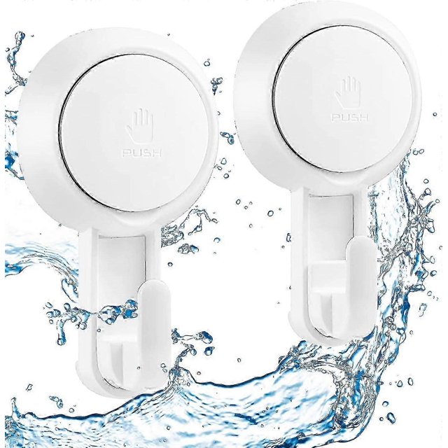 Powerful Suction Cup Hook 5KG, Plastic Vacuum Hook Bathrobe Towel Holder
