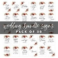 thumbnail image 5 of Koyal Wholesale Fall Burgundy Marsala Wedding Signs Bundle Set for Ceremony, Reception Decor Signage, 8.5 x 11", 30-Pack, 5 of 5