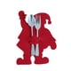 thumbnail image 5 of Cateissary 4 Uds. De cubiertos de Navidad, cubiertos de dibujos animados, cubierta de tela, cuchara, bolsillos, de fiesta, restaurante, vajilla de Kits de decoración para fiestas Rojo Cateissary  HA069001-01, 5 of 6