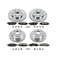thumbnail image 3 of PowerStop Front and Rear Z23 Evolution Sport Carbon-Fiber Ceramic Brake Pad and Drilled & Slotted Rotor Kit Fits: CHEVROLET Select Models K7225, 3 of 5