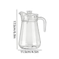 thumbnail image 3 of EGNMCR Kitchen Gadgets Clear Acrylic Water Pitcher With Lid 1L Large Capacity Juices Jug Drink Container For Fridge Lemonade Iced Tea Beverage Pitcher For Home Kitchen Bar Party Acrylic Pitcher, 3 of 6