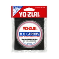 Yo-Zuri HD Pink Fluorocarbon Leader Line, 30lb, 30yd