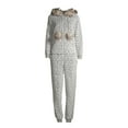 thumbnail image 5 of Secret Treasures Women's and Women's Plus Faux Fur Trimmed Union Suit, 5 of 6