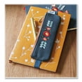 thumbnail image 4 of Evelynn Zipper Vegan Suede Notebook Pouch, 2 x 6.5, Blue with Embroidered Flower | Bundle of 10 Each, 4 of 5