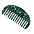 thumbnail image 1 of HLONK ✪ Wide Tooth Hair Comb Marble Leopard Acetate Anti-Static Detangling Hairbrush, 1 of 17
