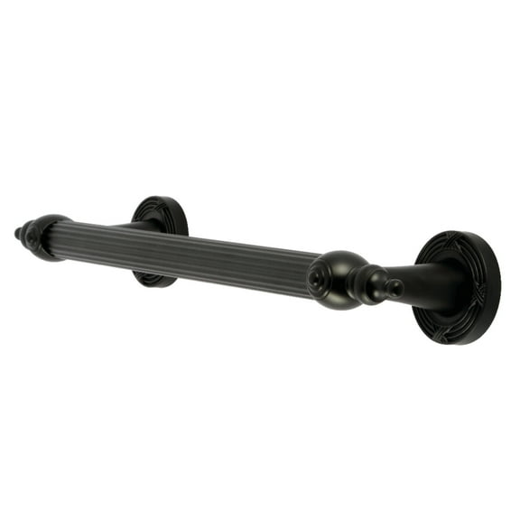 Kingston Brass DR710120 Templeton 12" Decorative Grab Bar, Matte Black