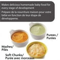 thumbnail image 3 of Baby Brezza Glass One Step Baby Food Maker, 3-in-1 Functionality - White, 3 of 8