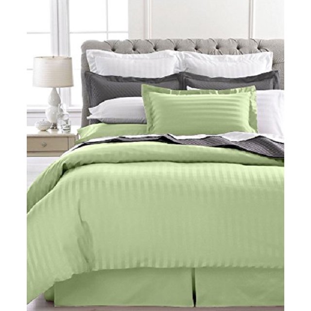 Ensemble de Couette Rayée Ultra Douce 1800 Series 2 Mcx (Simple, Sauge)