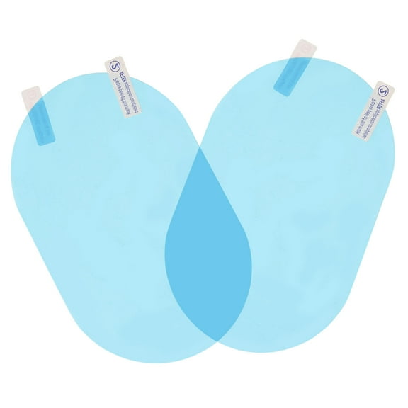 WORGEOUS 1 Pair Car Side Mirror Film Anti-scratch Rear Mirror Film Oval Car Protector Film