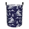 thumbnail image 1 of Fotbe Abstract Skiing Cesto de Ropa con Asas, Cesto Impermeable de Gran Capacidad, Bolsa de Lavado para Dormitorio, Cesto de Ropa con Ruedas y Asas-Small, 1 of 6