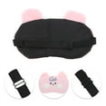 thumbnail image 2 of Unique Bargains 1 Pc Portable Cartoon Bearss Eye Mask for Travel Pink Fleece, 2 of 3