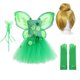 thumbnail image 1 of Disfraz de campanilla para niños, vestido degradado verde, mangas voladoras, tul, cuero cabelludo, bola de marihuana, cuero cabelludo verde, lentejuelas, ropa de princesa, año nuevo zhangyuxiang unisex, 1 of 2