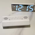 thumbnail image 5 of Digital LED Alarm Clock Mirror USB Battery Dual Power 2 Levels Adjustable Brightness Desk Clock for Office Travel, 5 of 8