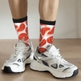 thumbnail image 6 of Hirioo Tomatoes Pattern Adult Middle Tube Socks Breathable Sock Non-Pilling,Contrasting Color Design, 6 of 6