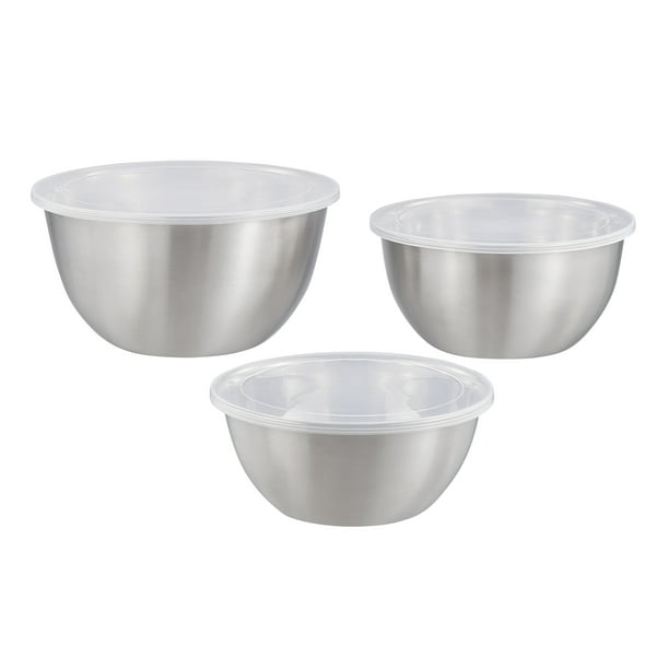 6-Piece Stainless Steel Mixing Bowls Set - Stackable, Dishwasher Safe main image 0