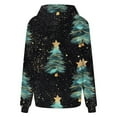 thumbnail image 7 of Lorytime Oversized Fleece Hoodies for Women Christmas Tree Print Sweatshirt Long Sleeve Pullover Drop Shoulder Loose Tops, 7 of 7