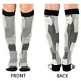 thumbnail image 4 of FORMRS Womens Knee High Socks Casual Long Thick Travel Daily Wear, 1 Pair, Gray Cute Cats, 4 of 6