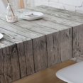 thumbnail image 3 of Wweixi Retro Wood Grain Square Shape Tablecloth Home retro square tablecloth Cotton Linen Fabric Home Dining Room Table Cloth Cover, 3 of 7
