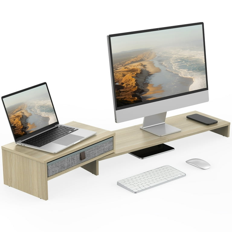 1pc Monitor Stand 15.7 sold Inch , Wooden Computer Desk Monitor Stand Riser, Desktop