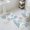 white, variant on Blue Teal Coastal Bath Mat 3 Piece Bathroom Rug Set, Summer Beach Coral Shell Starfish Non Slip Bath Rug Contour Mat and Toilet Lid Cover, Absorbent Shower Mats Soft Bath Rugs and Mats Sets