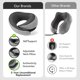 thumbnail image 5 of Almohada cervical Travel Pillow SZXYX, 100% espuma viscoelástica, color gris, 5 of 7