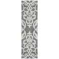 thumbnail image 2 of Addison Rugs Chantille Indoor/Outdoor Transitional Damask Gray Washable Runner Rug, 2'3" x 7'6", 2 of 6