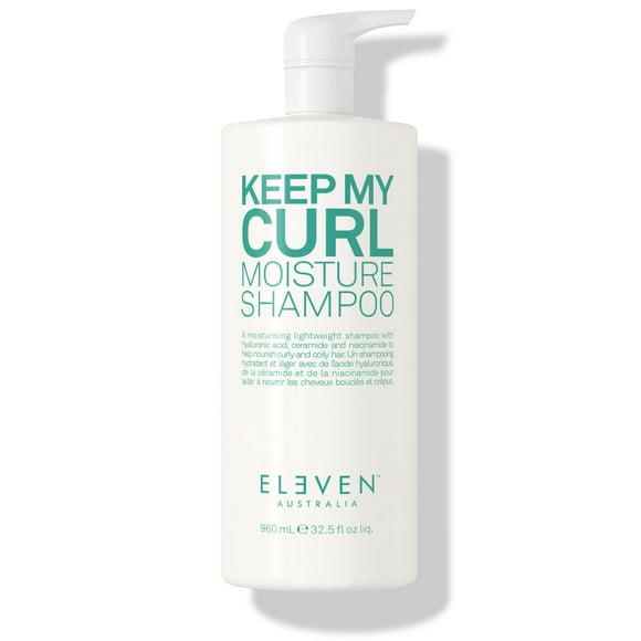 ELEVEN AUSTRALIA Keep My Curl Moisture Shampoo Hydrating, For Curly and Wavy Hair, Enhances Curl Definition, Reduces Frizz, and Adds Shine, Sulfate-Free, Gentle Cleansing Formul