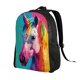 thumbnail image 2 of Fotbe Watercolor White Horse Mochila de Viaje para Laptop, Mochila Ejecutiva Delgada y Resistente 15.6", 2 of 8