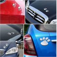 thumbnail image 4 of 12 piezas (plateadas) pegatinas para coche con diseño de pata de oso y perro, pegatinas para coche con estampado de pata de animal en 3D para decoración universal de coche y motocicleta, 4 of 5