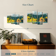 thumbnail image 3 of Elephant Stock - Na Pali Sunshine Wall Art - Horizontal Multi Panel - 4 Piece Living Room Wall Decor - Photography Beach Canvas Print - Green and Blue Decor - 24" x 14", 3 of 5