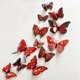thumbnail image 2 of 12 piezas 3D estéreo de doble capa simulación mariposa creativa hogar sala de estar, 2 of 4