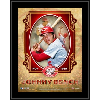 Youth Mitchell & Ness Johnny Bench Red Cincinnati Reds Cooperstown  Collection Mesh Batting Practice Jersey