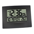 thumbnail image 3 of Reloj despertador digital, pantalla , moderno, fácil instalación, silencioso, reloj de pared digital para el hogar, sala de estar, oficina, mesa, Negro, 3 of 8