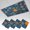 Color 8, variant on 4 Pack Magnetic Ceiling Light Covers 2 x 4 Feet, Abstract 3D Geometric Beige Cubes Teal Brush Stroke Light Shades & Filters for Office Classroom Drop Ceiling Flat Panel Lights