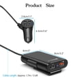 thumbnail image 2 of 36W Quick Charge 3.0 USB Car Charger Extension Cord Cable Car USB Charger Passenger Car Rear Charger, 2 of 11