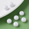 thumbnail image 5 of 500gs Opaque Acrylic Beads Round White 12x11mm Hole: 1.8mm about 566pcs/500g, 5 of 7