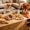 thumbnail image 6 of Halloween Ghost Pumpkin Wooden Serving Tray 2 Pack – Creative Compartment Plate for Party Snacks Dessert, Festive Decor Gift, 6 of 6