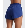 thumbnail image 2 of CRZ YOGA Athletic Shorts for Women 3" High Rise Quick Dry for Running Workout Track with Zip Pockets, 2 of 4