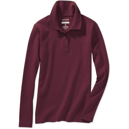 George Girls' Long Sleeve Polo Shirt