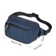 thumbnail image 3 of Bandolera impermeable de nylon para hombre | Mochila deportiva ligera de hombro | Compartimento espacioso, puerto para auriculares | Gris Azul, Negro Durable Travel Messenger de 28x15x9cm, 3 of 6