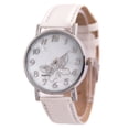 thumbnail image 1 of Embossed Band Butterfly Ladies Watches White, 1 of 4
