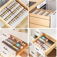 thumbnail image 7 of Spice Drawer Organizer, 8 Tier- 8 Pack Amber Acrylic Drawer Seasoning Organizer, Expandable From 11'' to 22'' Kitchen Spice Rack Organizers and Storage for Drawer (Jars not included), 7 of 7